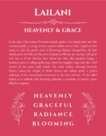 Lailani name meaning gift print in red