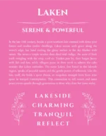 Laken name meaning gift print in pink