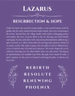 Lazarus personalized name meaning print in purple