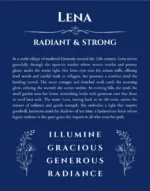 Lena custom name meaning print in deep blue