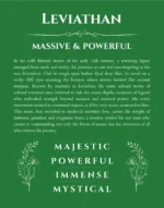 Leviathan custom name art showing meaning and origin in dark green