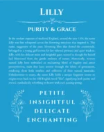 Lilly personalized name meaning print in blue