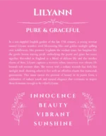 Lilyann custom name print for wall display in pink