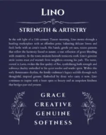 Lino name meaning wall art by Get Your Story in navy blue