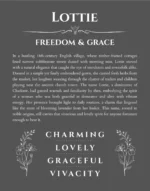 Lottie name meaning wall art by Get Your Story in gray
