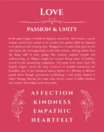Love personalized name print with origin and traits in red
