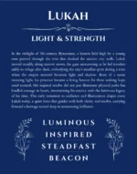 Lukah personalized wall art with the story of your name in deep blue