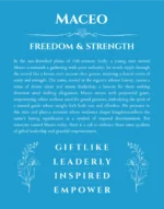 Maceo custom name meaning print in blue