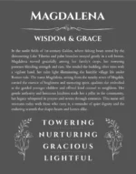 Magdalena custom name print for wall display in gray