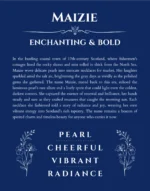 Maizie name meaning gift print in deep blue