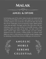 Malak personalized name meaning print in gray