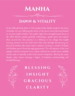 Manha custom name print for wall display in pink