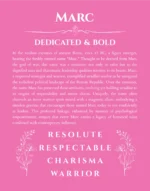 Marc personalized wall art with the story of your name in pink