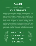 Mari name meaning gift print in dark green