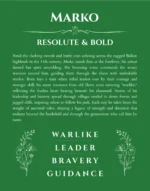 Marko name meaning wall art by Get Your Story in dark green