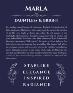 Marla name meaning gift print in navy blue