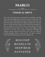 Marlo custom name print for wall display in gray