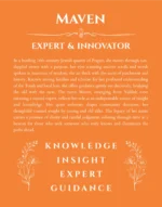 Maven custom name print for wall display in orange
