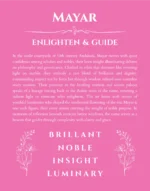 Mayar personalized name art with origin story in pink