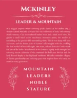 Mckinley name meaning wall art by Get Your Story in red