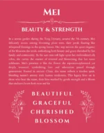 Mei name meaning wall art by Get Your Story in red