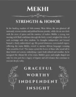 Mekhi name meaning gift print in gray