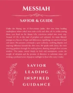 Messiah name origin print with meaning and traits in red