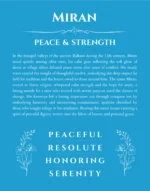 Miran personalized name art with origin story in blue
