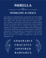 Mirella custom name print for wall display in deep blue