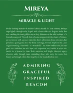 Mireya name meaning gift print in dark green