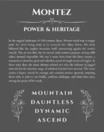 Montez name meaning gift print in gray