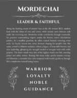 Mordechai personalized name print with origin and traits in gray