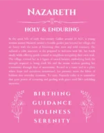 Nazareth name meaning gift print in pink