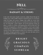 Nell name meaning wall art by Get Your Story in gray