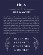 Nila personalized name meaning print in navy blue