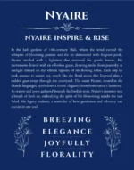 Nyaire personalized name meaning print in deep blue