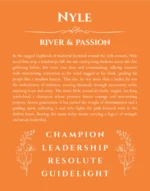 Nyle custom name print for wall display in orange