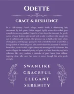 Odette personalized name meaning print in purple