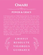Omari name meaning gift print in pink