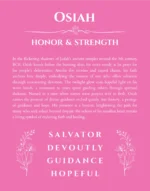 Osiah custom name print for wall display in pink
