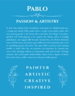 Pablo name meaning wall art by Get Your Story in blue