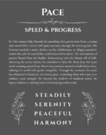Pace personalized name meaning print in gray