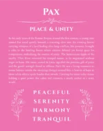 Pax name meaning wall art by Get Your Story in pink