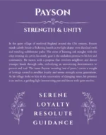 Payson personalized name meaning print in purple