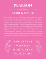 Pearson name meaning wall art by Get Your Story in pink
