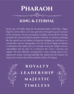 Pharaoh personalized name meaning print in purple