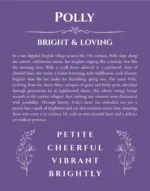 Polly custom name print for wall display in purple