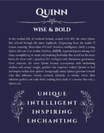 Quinn Personalized Name Meaning Print in Navy Blue Quinn name meaning keepsake print in navy blue