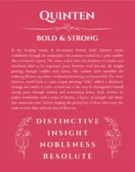 Quinten name meaning gift print in red