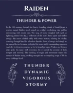 Raiden personalized name meaning print in navy blue
